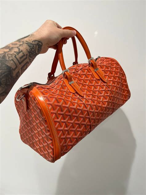 goyard orange duffle bag|genuine goyard crossbody bags.